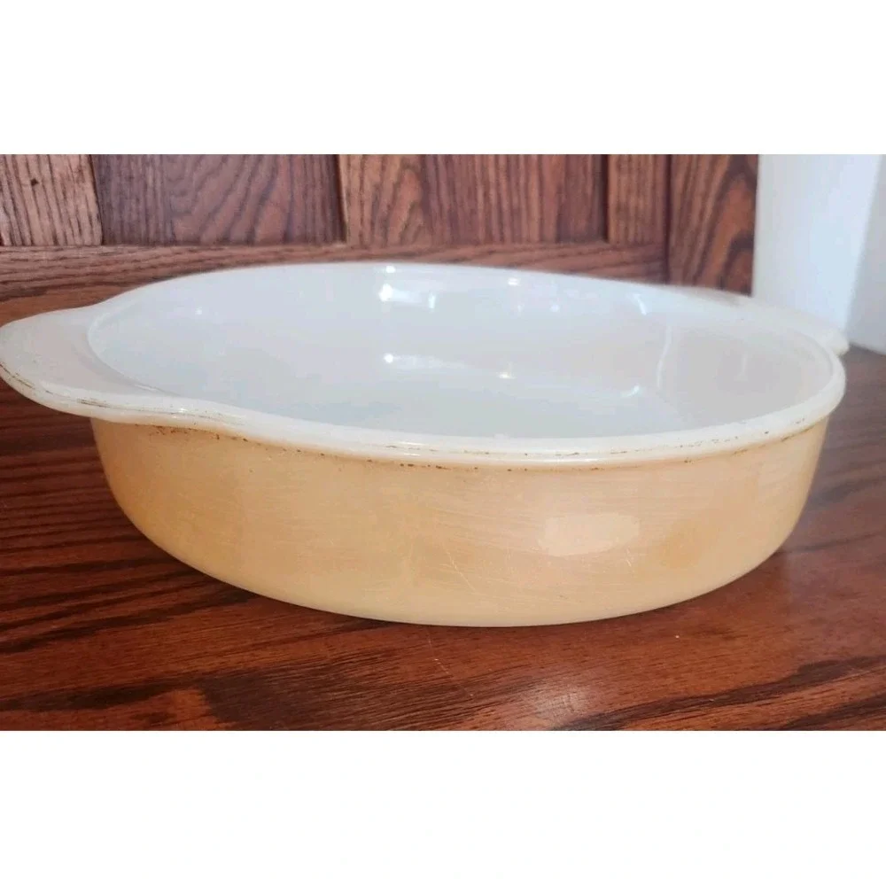 Vintage Peach Luster Fire King Anchor Hocking Baking‎ Dish